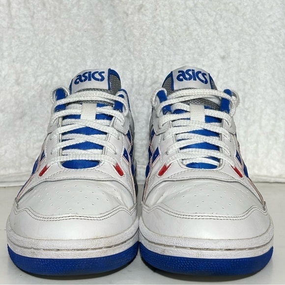 ASICS Mens EX89 White/Blue Leather Basketball/Training Sneakers Shoes SZ US 8.5 - Picture 3 of 11